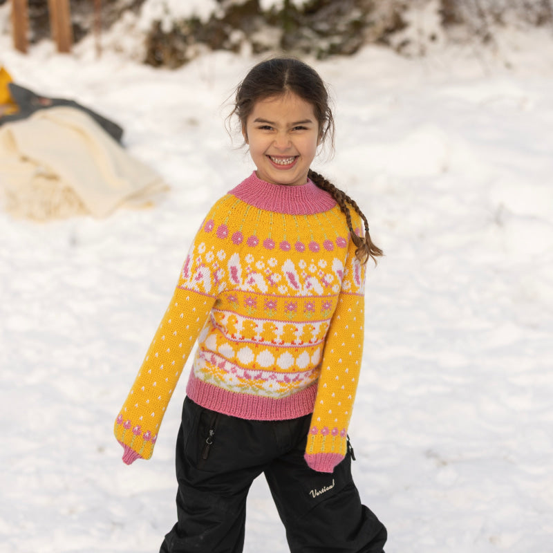 Strikk The Look: Påskestemning-genser rosa