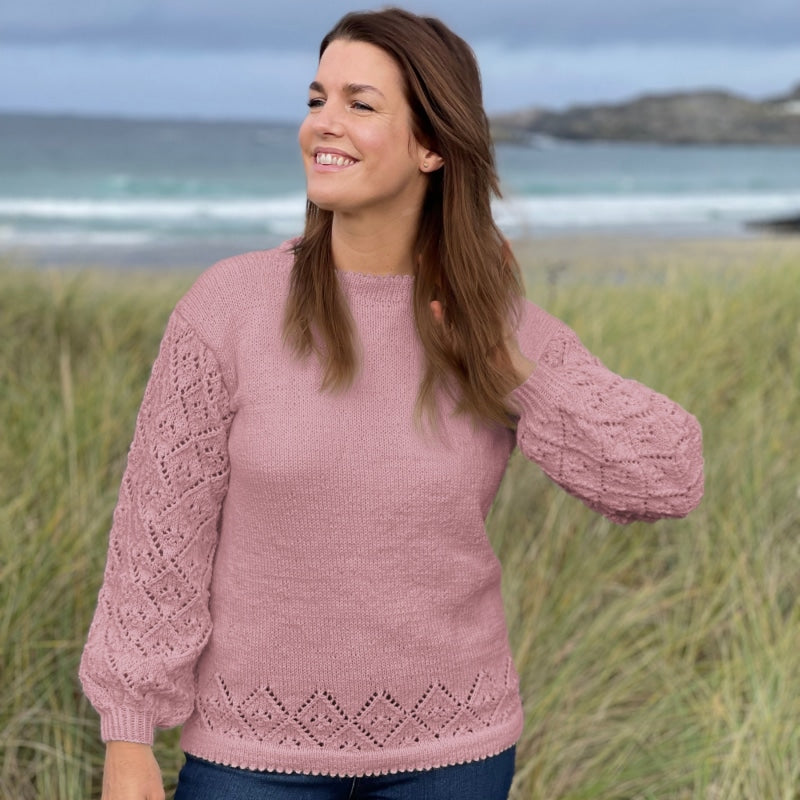 Strikk The Look: Petit-genser rose