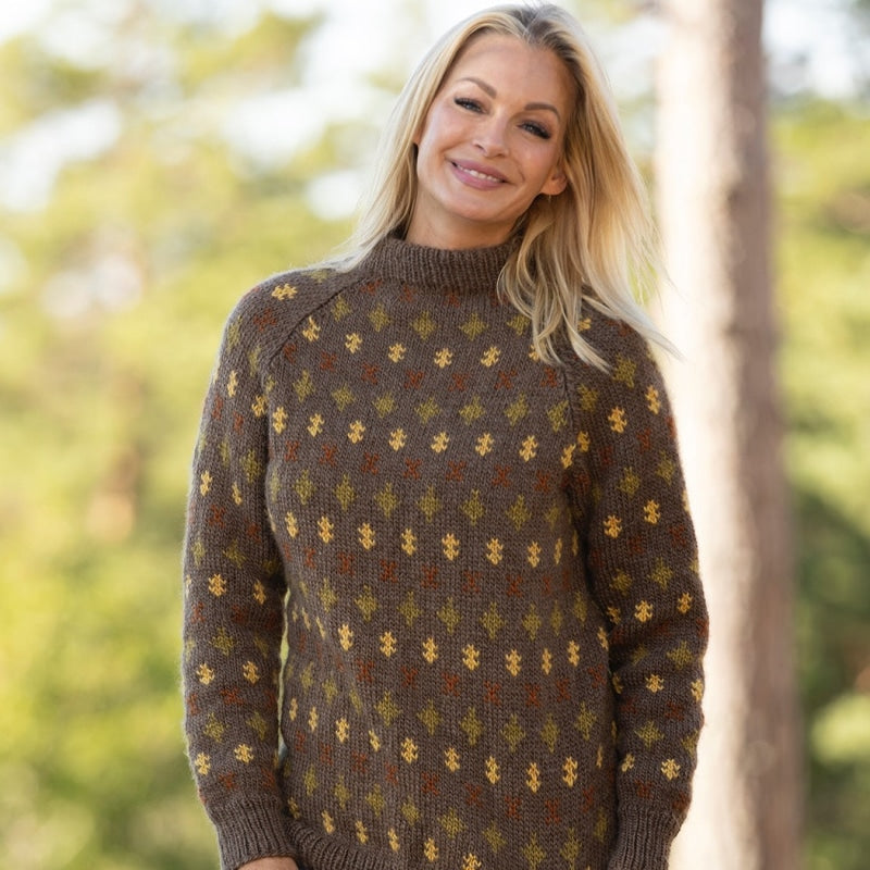 Strikk The Look: Prudie-genser brun