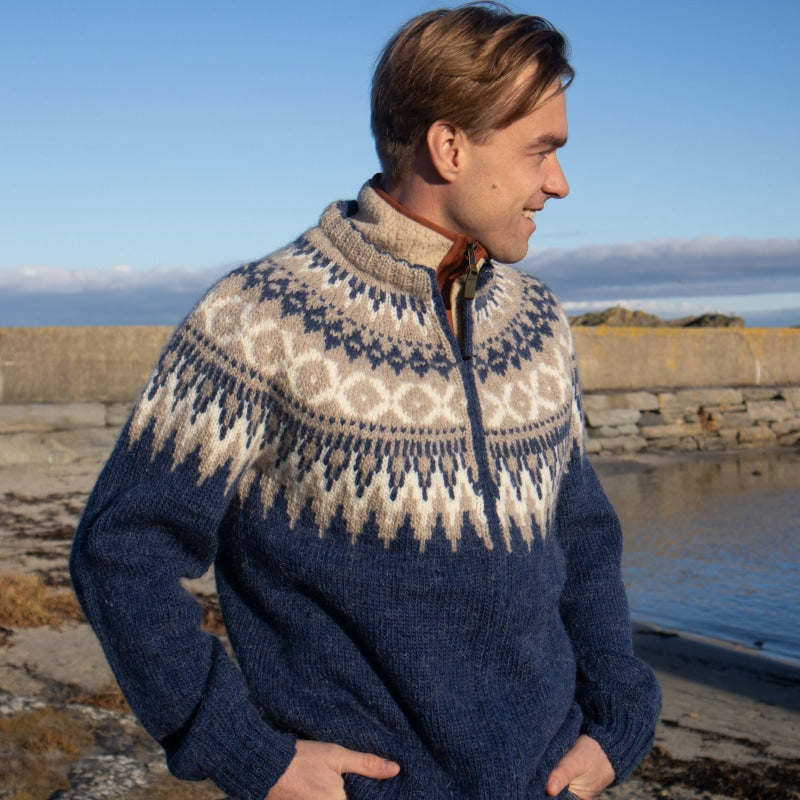 Strikk The Look: Rallar-jakke blå