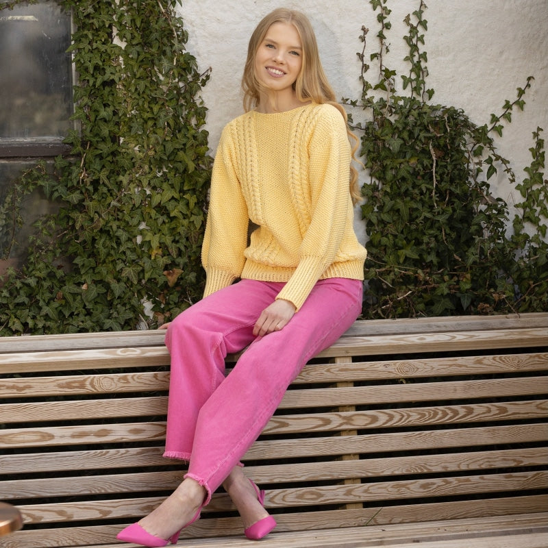 Strikk The Look: Randa- genser gul