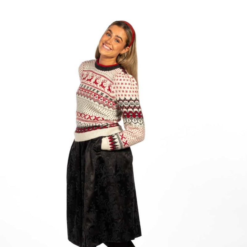 Strikk The Look: Rebella-genser hvit