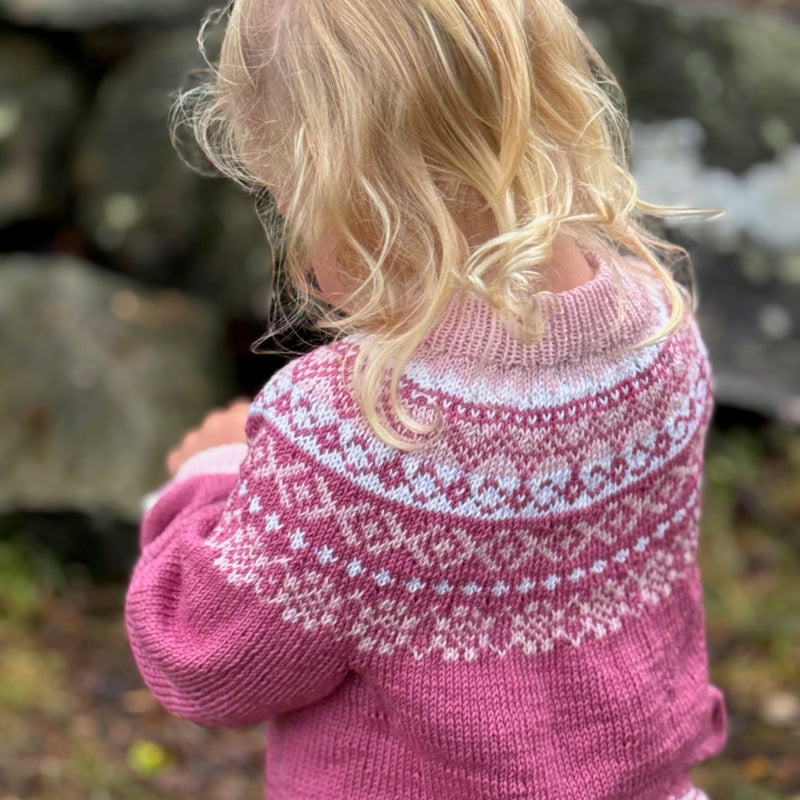 Strikk The Look: Sandra-genser rosa