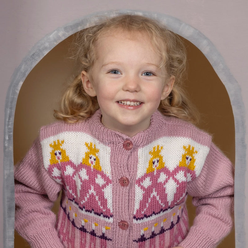 Strikk The Look: Signe-jakke rosa