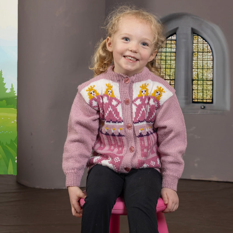 Strikk The Look: Signe-jakke rosa