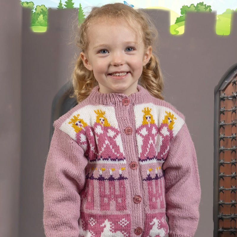 Strikk The Look: Signe-jakke rosa