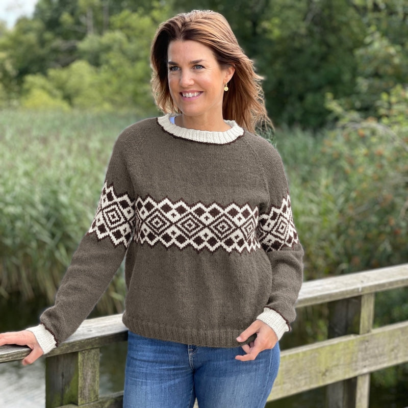 Strikk The Look: Snøhetta-genser muldvarp