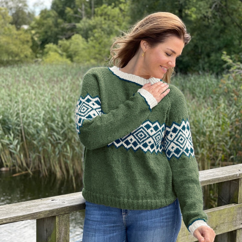 Strikk The Look: Snøhetta-genser oliven