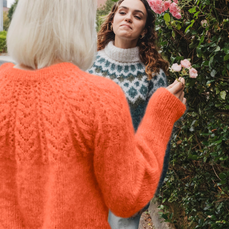 Strikk The Look: Soft-genser oransje