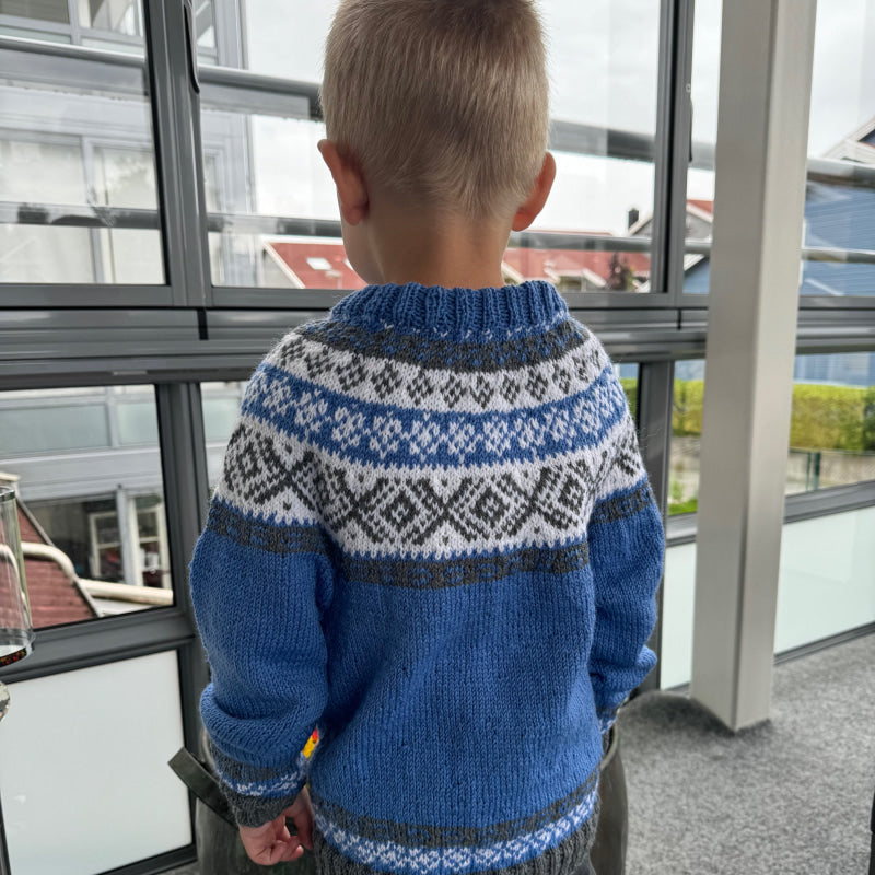 Strikk The Look: Sokrates-genser kongeblå