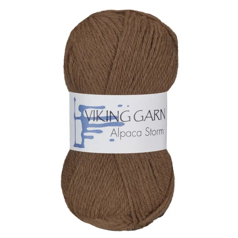 Strikk The Look: Suleskard-genser brun (ALP Storm)