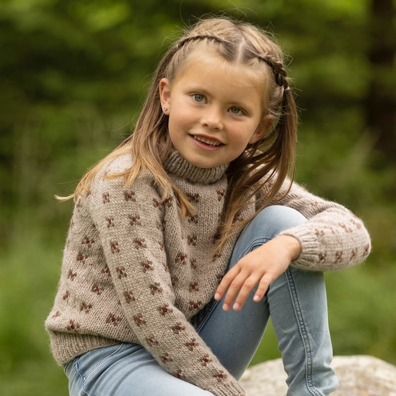 Strikk The Look: Tengel-genser lys beige