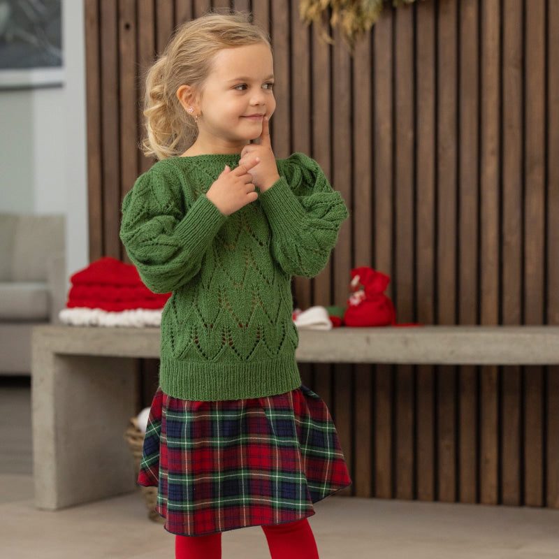 Strikk The Look: Tjøme-genser grønn Tmp