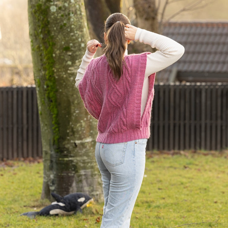 Strikk The Look: Turf-vest rosa