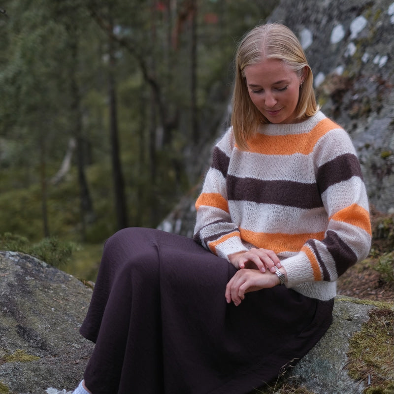Strikk The Look: Tvist-genser brun