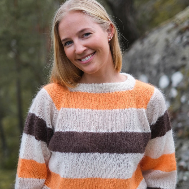 Strikk The Look: Tvist-genser brun