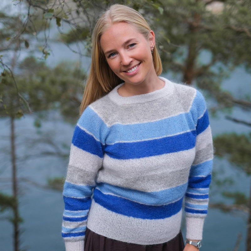 Strikk The Look: Tvist-genser kongeblå