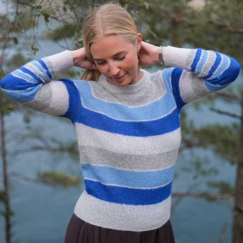 Strikk The Look: Tvist-genser kongeblå