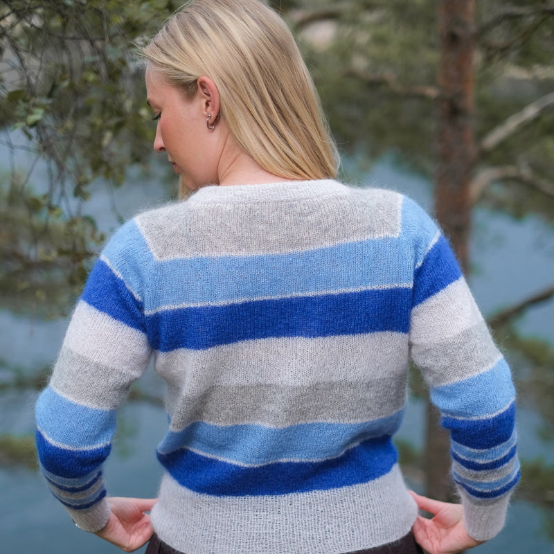 Strikk The Look: Tvist-genser kongeblå