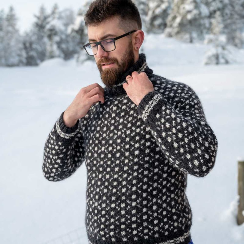 strikk The Look: Unisex islender-genser koks