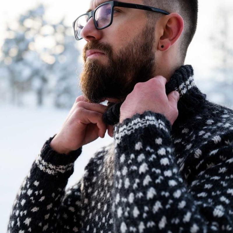 strikk The Look: Unisex islender-genser koks