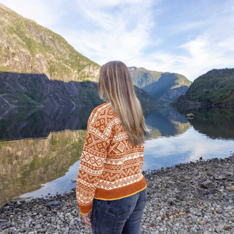 Strikk The Look: Valle-genser safran