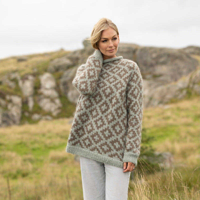 Strikk The Look: Veslemøy-genser grønn