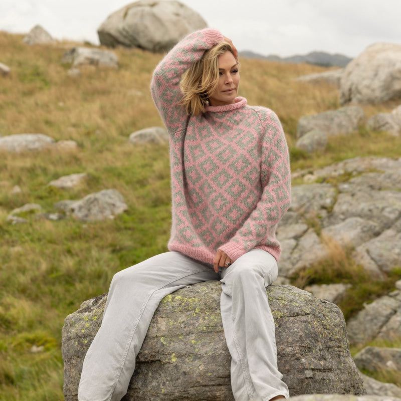 Strikk The Look: Veslemøy-genser rosa