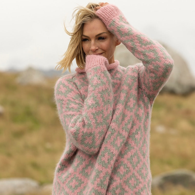 Strikk The Look: Veslemøy-genser rosa