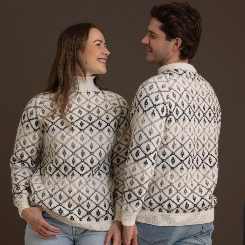 Strikk The Look: Vintage-genser hvit