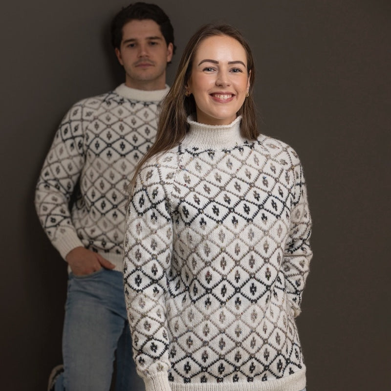 Strikk The Look: Vintage-genser hvit