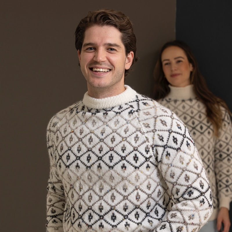 Strikk The Look: Vintage-genser hvit