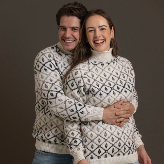 Strikk The Look: Vintage-genser hvit