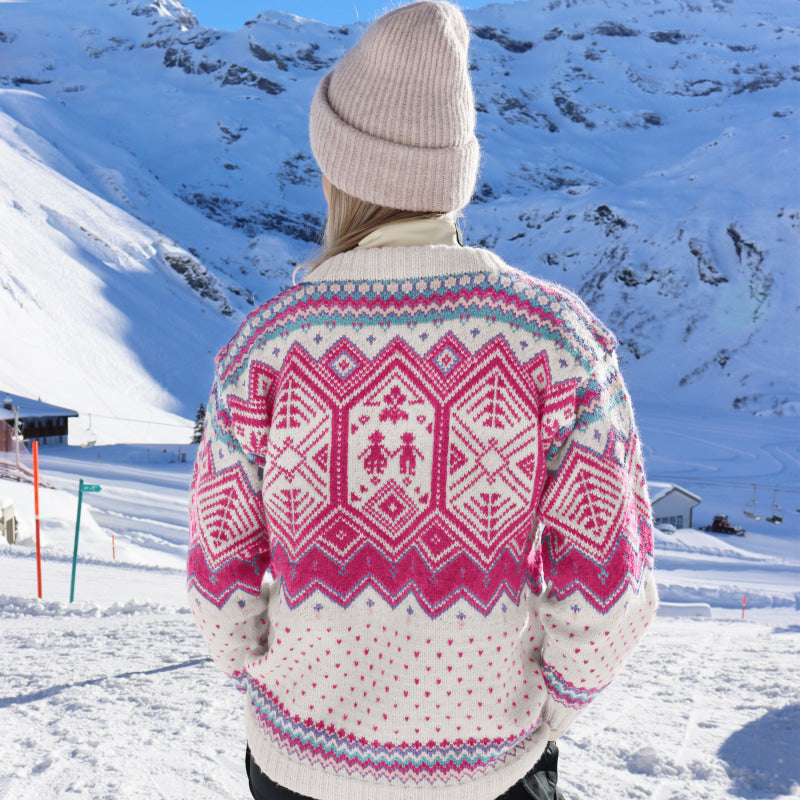 Strikk The Look: Vm-genser kitt-pink alp forte