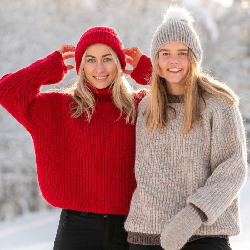 Strikk The Look: Ylfa-genser rød