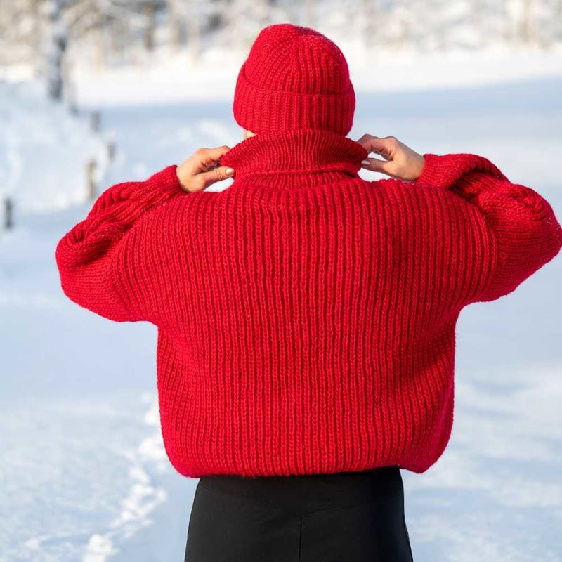 Strikk The Look: Ylfa-genser rød