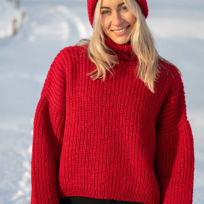Strikk The Look: Ylfa-genser rød