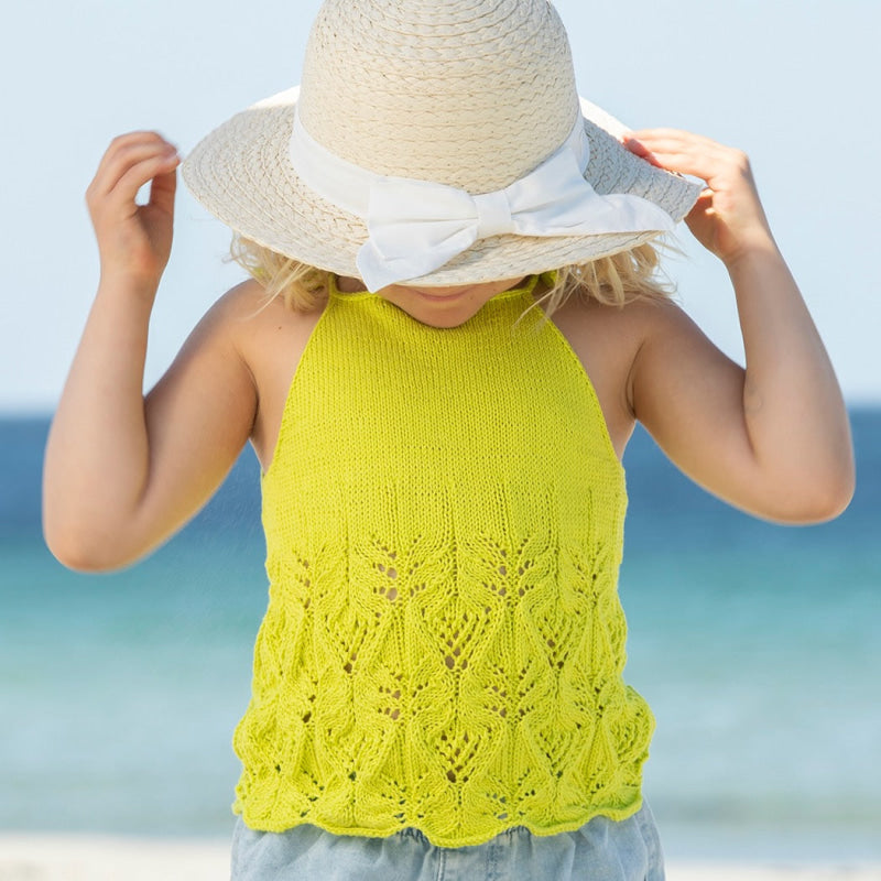 Strikk the Look: Yuli-topp gulgrønn