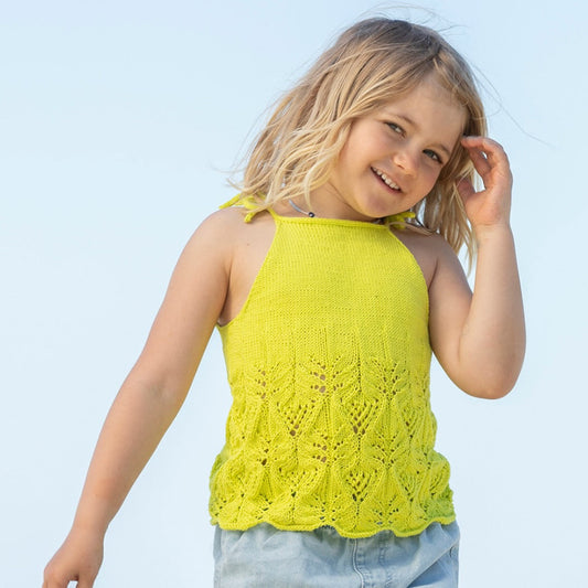 Strikk the Look: Yuli-topp gulgrønn