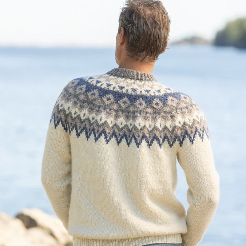 Strikk The Look: Kraft-genser natur
