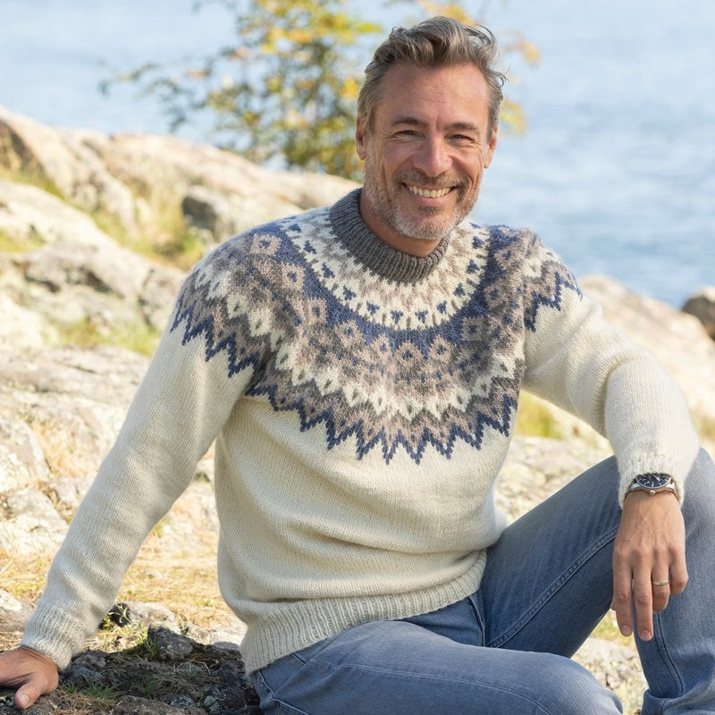 Strikk The Look: Kraft-genser natur