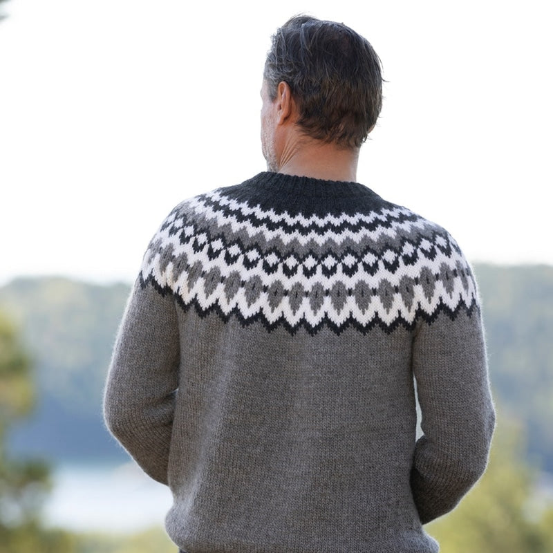 Strikk The Look: Waldemar-genser grå, herre