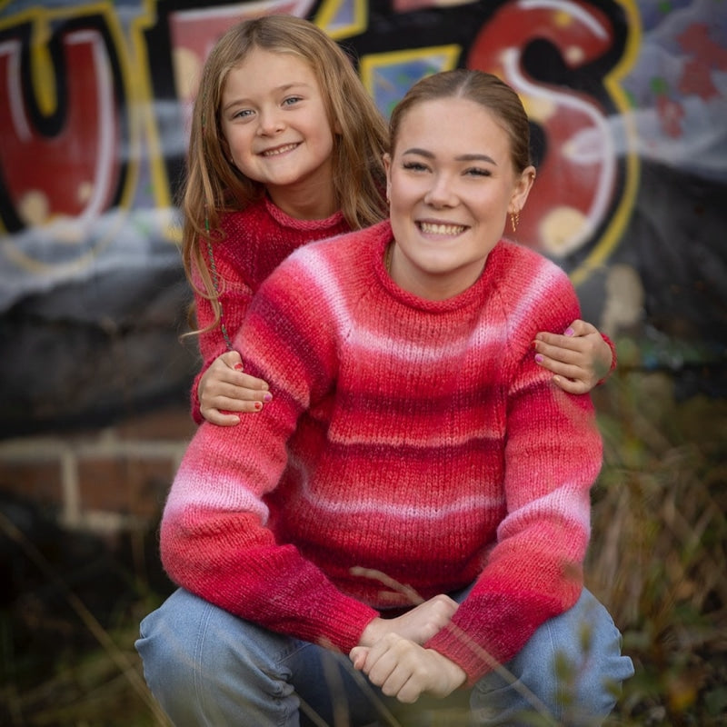 Strikk The Look: Maroon-genser rød