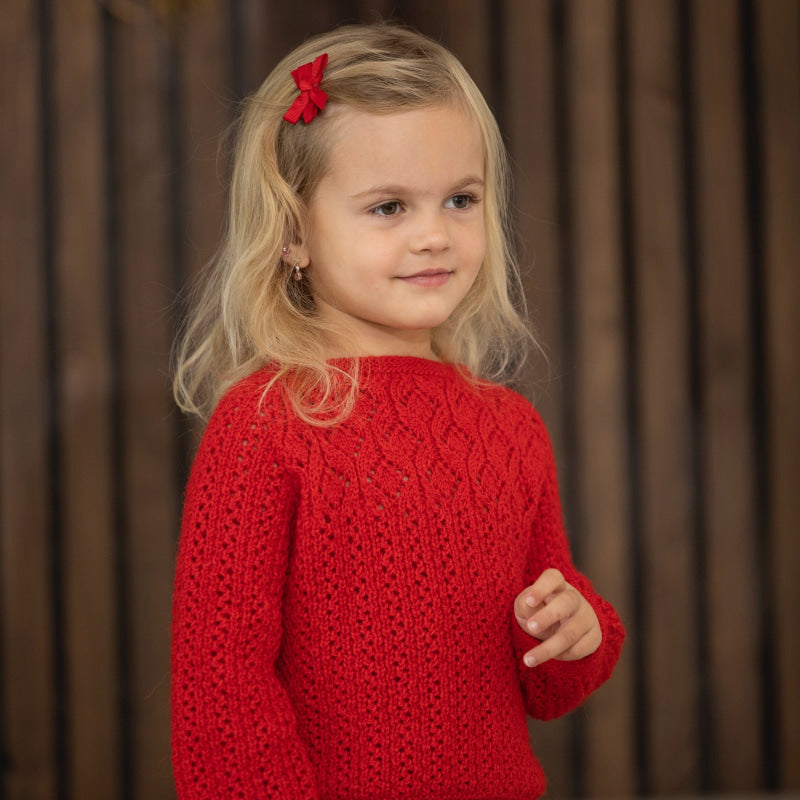 Strikk The Look: Mareng-genser rød