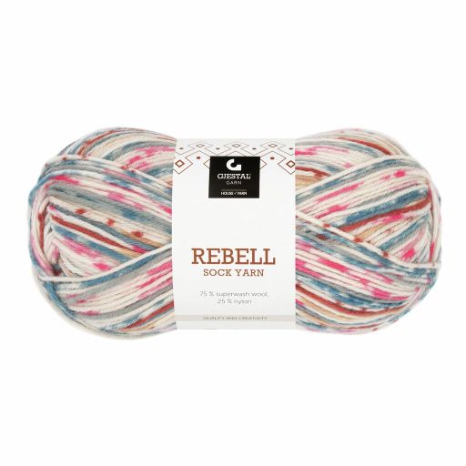 9403 Rosa Blågrå print