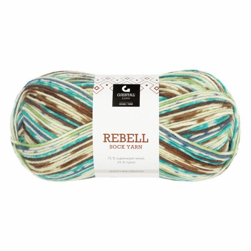 9408 Brun Grønn print