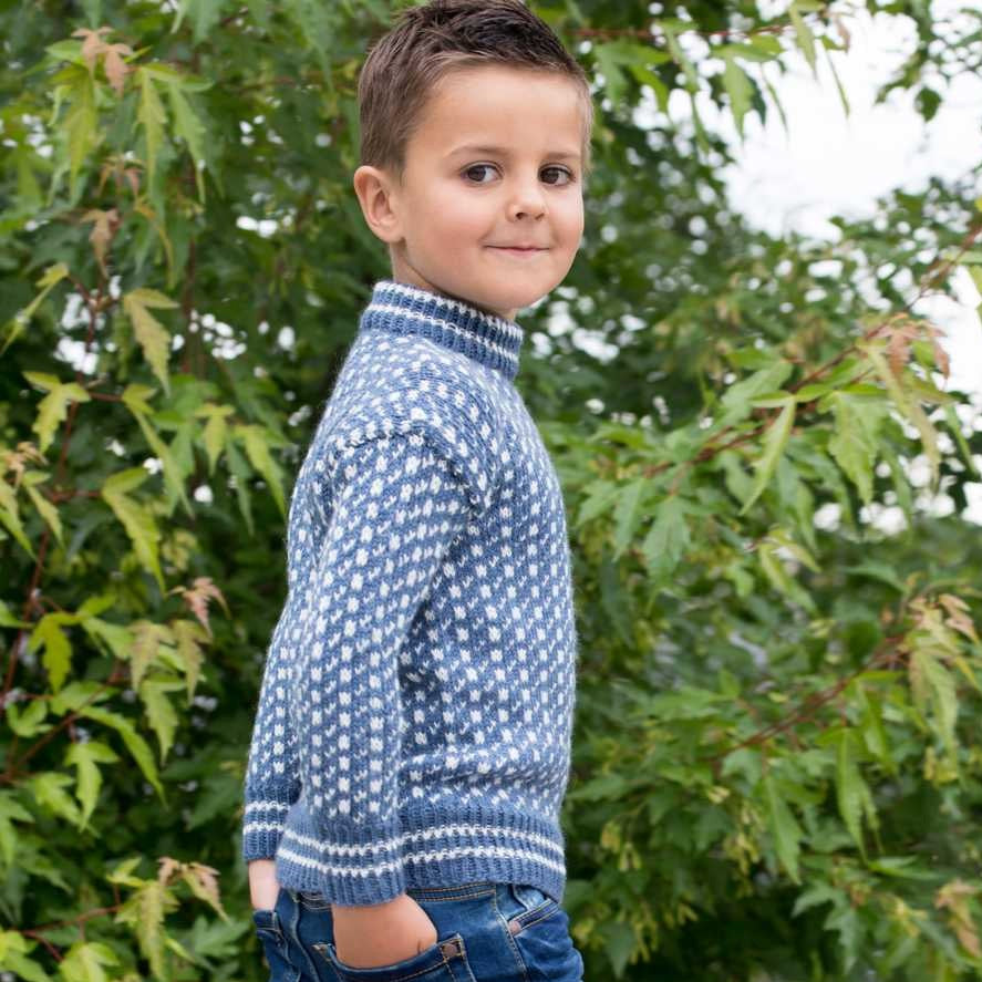 Strikk The Look: Islender blå