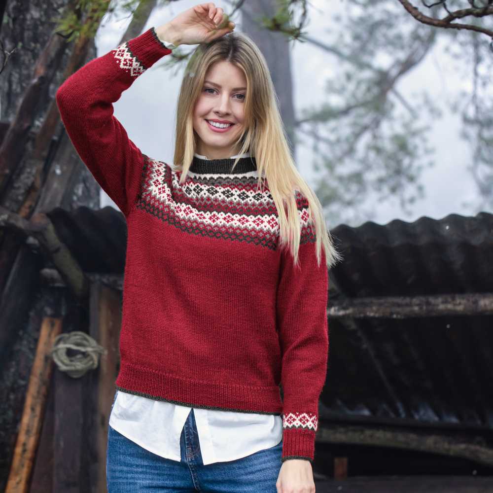 Strikk The Look: Rikke-genser rød