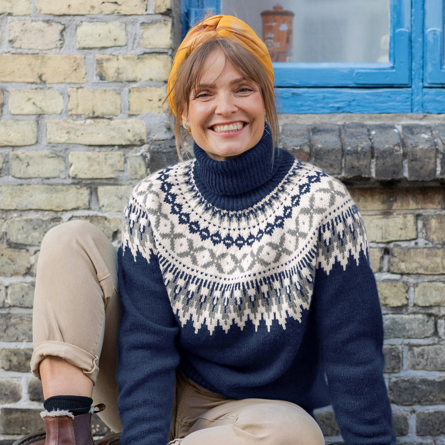 Strikk The Look: Rallar-genser marine pure merino
