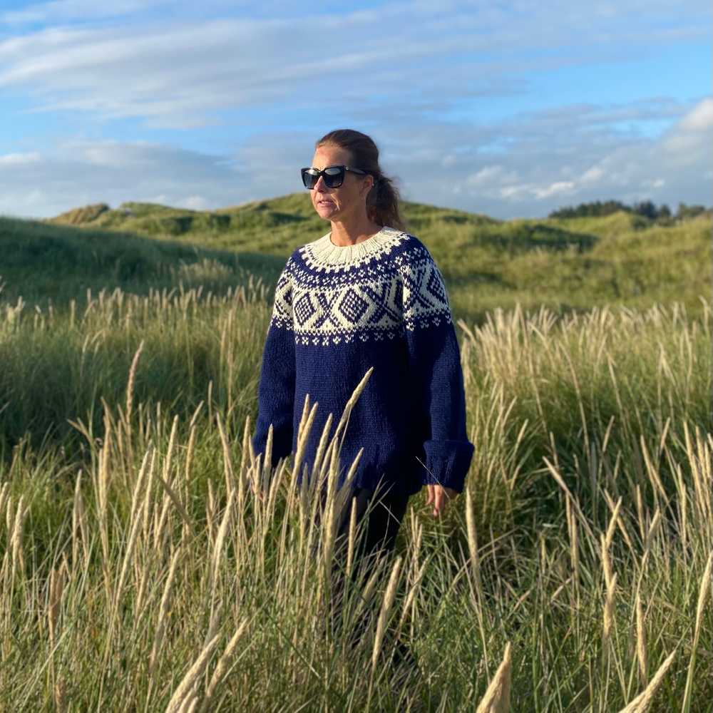 Strikk The Look: Chunky Cortina blå